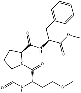 N-formylmethionyl-prolyl-phenylalanine methyl ester 结构式