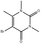 5-溴-1,3,6-三甲基嘧啶-2,4(1H,3H)-二酮 结构式