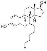 7-(5-fluoropentyl)estradiol 结构式