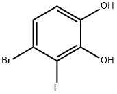 4-溴-3-氟苯-1,2-二醇 结构式