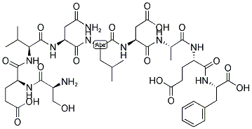 SER-GLU-VAL-ASN-LEU-ASP-ALA-GLU-PHE 结构式