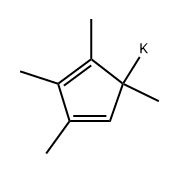 四甲基环戊二烯并二烯化钾 结构式