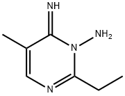 1(6H)-Pyrimidinamine,  2-ethyl-6-imino-5-methyl- 结构式