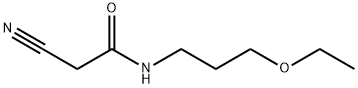 2-氰基-N-(3-乙氧基丙基)乙酰胺 结构式