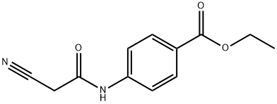4-(2-氰基乙酰基氨基)苯甲酸乙酯 结构式