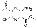 METHYL 3-AMINO-6-CHLORO-5-(METHYLSULFINYL)PYRAZINE-2-CARBOXYLATE 结构式