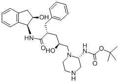 [1(1S,2R),5(S)]-2,3,5-三脱氧-N-(2,3-二氢-2-羟基-1H-茚-1-基)-5-[2-[(叔丁基氨基)甲酰]-1-哌嗪基]-2-(苯基甲基)-D-赤式-戊酰胺