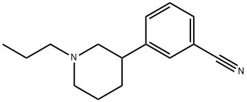 3-(3-cyanophenyl)-N-n-propylpiperidine 结构式
