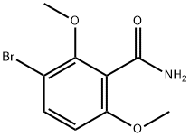 3-BROMO-2,6-DIMETHOXYBENZAMIDE 结构式
