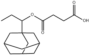 Succinic acid hydrogen 1-[1-(1-adamantyl)propyl] ester 结构式