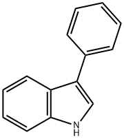 3-苯基-1H-吲哚 结构式