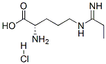 L-N5-(1-IMINOPROPYL) ORNITHINE (HYDROCHLORIDE) 结构式