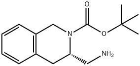 (S)-3-胺甲基-2-BOC-3,4-二氢-1H-异喹啉 结构式
