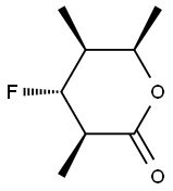 2H-Pyran-2-one,4-fluorotetrahydro-3,5,6-trimethyl-,[3R-(3alpha,4beta,5alpha,6alpha)]-(9CI) 结构式