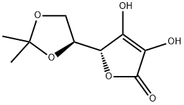 5,6-O-异丙叉基-L-抗坏血酸 结构式