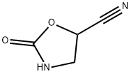 2-Oxo-5-oxazolidinecarbonitrile 结构式