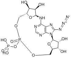 8-叠氮基环磷腺苷二磷酸酯-核糖 结构式