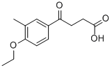 4-(4-乙氧基-3-甲基苯基)-4-氧代丁酸 结构式