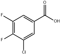 3-氯-4,5-二氟苯甲酸 结构式