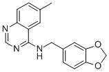 N-(1,3-BENZODIOXOL-5-YLMETHYL)-6-METHYL-4-QUINAZOLINAMINE 结构式