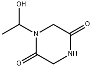 2,5-Piperazinedione,1-(1-hydroxyethyl)-(9CI) 结构式