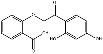 2-[2-(2,4-二羟苯基)-2-氧代-乙氧基]苯甲酸 结构式