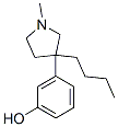 m-(3-Butyl-1-methyl-3-pyrrolidinyl)phenol 结构式