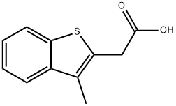 3-甲基苯并[B]噻吩-2-乙酸 结构式