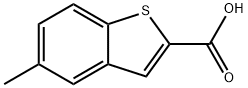 5-甲基-1-苯并噻吩-2-羧酸 结构式