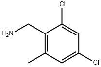 2,4-二氯-6-甲基苄胺 结构式
