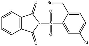 2-bromomethyl-5-chlorobenzene sulfonylphthalimide 结构式
