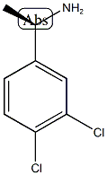 (R)-3,4-二氯-A-甲基苯甲胺 结构式