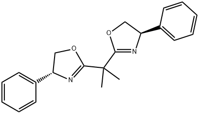 (+)-2,2'-异亚丙基双[(4R)-4-苯基-2-唑啉] 结构式