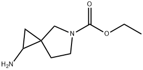 5-Azaspiro[2.4]heptane-5-carboxylic  acid,  1-amino-,  ethyl  ester 结构式