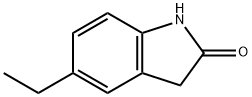 5-乙基-1,3-二氢-2H-吲哚-2-酮 结构式