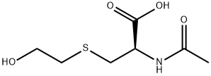 N-乙酰基-S-（2-羟乙基）-L-半胱氨酸 结构式