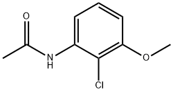 N-(2-氯-3-甲氧基苯基)乙酰胺 结构式