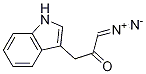 1-DIAZO-3-(INDOL-3-YL)PROPAN-2-ONE 结构式