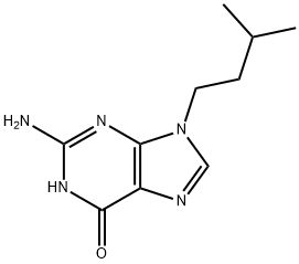 2-氨基-9-(3-甲基丁基)-3H-嘌呤-6-酮 结构式