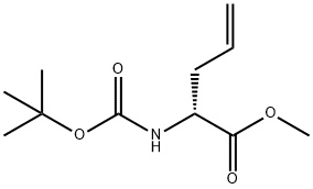 N-BOC-D-烯丙基甘氨酸甲酯 结构式