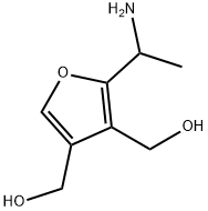 2-(1-氨基乙基)呋喃-3,4-二基二甲醇 结构式