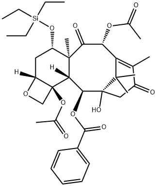 7-Triethylsilyl-13-oxobaccatin III 结构式