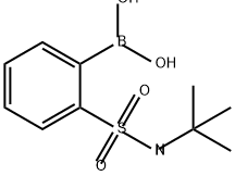 2-(叔丁基氨基)磺酰基苯硼酸 结构式