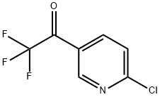 1-(6-氯吡啶-3-基)-2,2,2-三氟乙酮 结构式