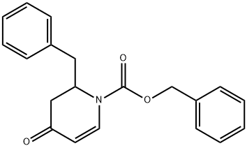 2-苄基-4-氧代-3,4-二氢吡啶-1(2H)-羧酸苄基酯 结构式