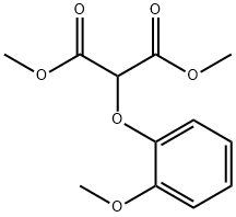 2-(2-甲氧基苯氧基)丙二酸二甲酯 结构式
