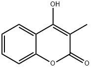 4-HYDROXY-3-METHYL-CHROMEN-2-ONE 结构式