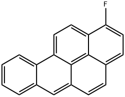 1-fluorobenzo(a)pyrene 结构式