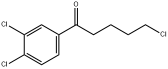 5-CHLORO-1-(3,4-DICHLOROPHENYL)-1-OXOPENTANE 结构式