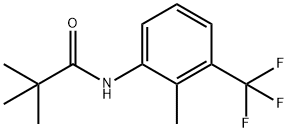 2,2-DIMETHYL-N-[2-METHYL-3-(TRIFLUOROMETHYL)PHENYL]-PROPIONAMIDE 结构式